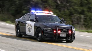 New Chargers! CHP Units Responding Code 3! | Various Calls.