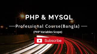 PHP Variable Scope Bangla Tutorial