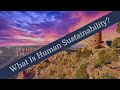 What Is Human Sustainability?