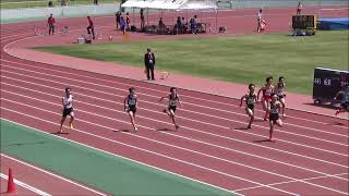 230503  中学県記録会 男子100m 1組