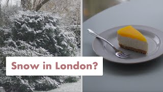 What snow in London looks like | SLOW LIVING | SILENT VLOG