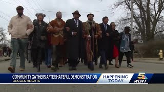 Community gathers after hateful neo-Nazi demonstration