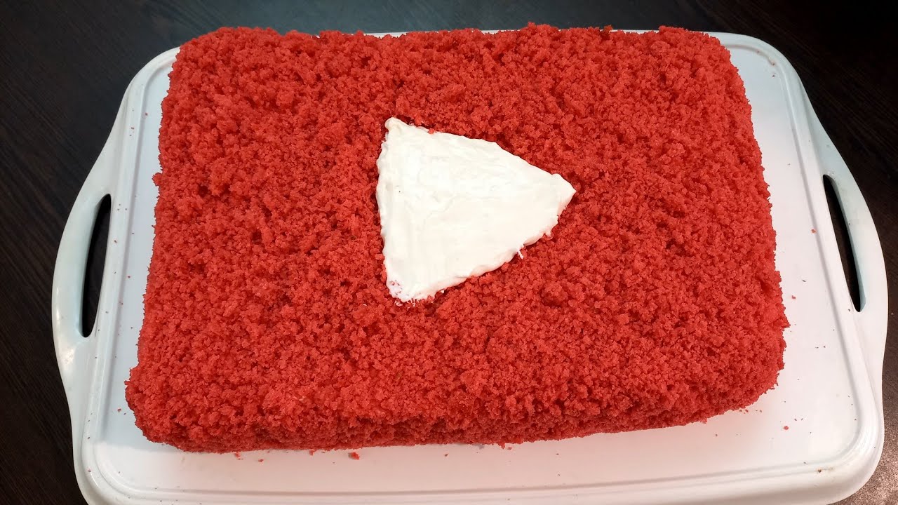 Youtube Cake For My Birthday How To Make Red Velvet Youtube Cake - YouTube