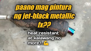 paano mag pintura ng jet-black metallic effects?