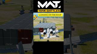 A-10A Landing on the ROOF 😂 | MWT Tank Battles | Modern Warships Tank | #Shorts