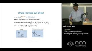 ECE 695E Data Analysis, Design of Experiment, ML Lecture 5: DOE Scaling of Theory of Equations