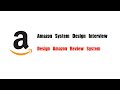 Amazon System Design Interview Question | Design Amazon Review System