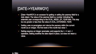 Lasso Programming: [date→yearWOY]