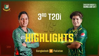 Highlights | 3rd T20i Match | Bangladesh Women 🆚 Pakistan Women