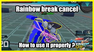 『EXVSMBON』How to properly utilize rainbow brake cancel