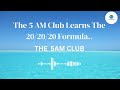 THE 5 AM CLUB  | BY Robin Sharma | Chapter 13.The 5 AM Club Learns The 20/20/20 Formula.|