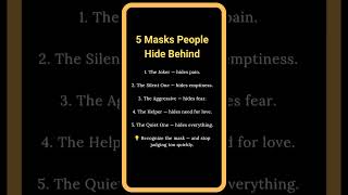 🎭 5 Masks People Wear to Hide Their True Self