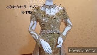 Gaun kebaya pengantin modern gold by.nanangnurman #ntwofashion