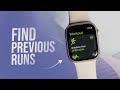 Where Do I See My Previous Runs Apple Watch on iPhone (tutorial)
