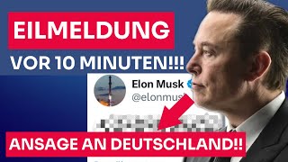 🚨 EILMELDUNG: IMMER MEHR DEUTSCHE WÄHLEN AFD!!! ELON MUSK MIT NEUER ANSAGE ZU DEUTSCHLAND!!