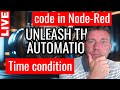 Code in Node-Red: time condition for automation rule