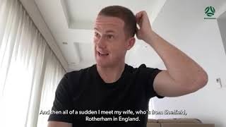 Brandon ONeill explains the origin of his accent | Socceroos Podcast