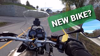 We are choosing the new motorcycle! :) Norway R1200GS test ride and Transalping on twisty gravel