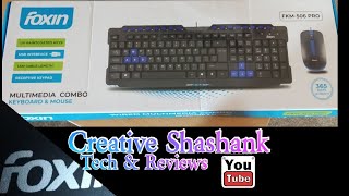 FOXIN Multimedia Keyboard \u0026 Mouse Unboxing | #UNBOXING | #KEYBOARD\u0026MOUSE | #AMAZON | #TECH\u0026REVIEW