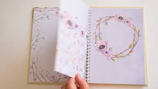 Watercolor wedding Book