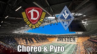 2 unfassbare Choreos: Dynamo Dresden - SV Waldhof Mannheim 2:1 | Pyro & Stimmung | 3. Liga 2022/23
