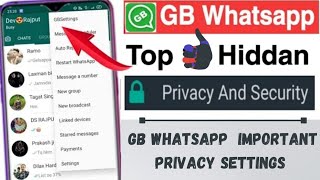 GBWhatsapp Hidden Settings | GBWhatsapp Tricks 2021 | Gb WhatsApp Features | Gb WhatsApp Setting