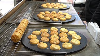 주말에만 2,000개 이상 불티나게 팔리는 추억의 국화빵 Chrysanthemum Bread from Gwangmyeong Market