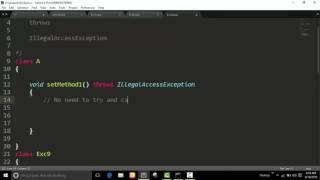 Throws : IllegalAccessException : Java Program