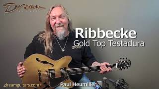 Ribbecke Gold Top Testadura, Ebony/Maple \u0026 Sitka Spruce