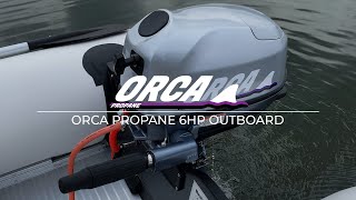 Orca 6hp Propane Outboard Engine | In Action