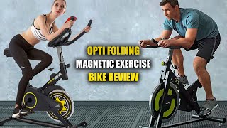 OPTI FOLDING MAGNETIC EXERCISE BIKE REVIEW [2023] BEST CHOICE FOR COMPACT WORKOUTS