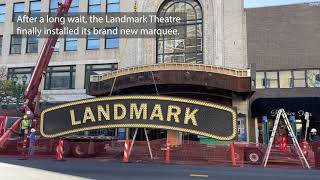 Landmark Theatre's new marquee goes up in downtown Syracuse