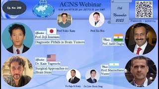 ACNS Webinar - Nov 11 - Surgical Approaches to Brainstem \u0026 Diagnostic Pitfalls in Brain Tumors