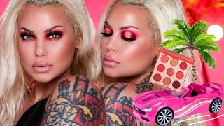 Malibu Barbz Vibe - Pink Eyeshadow Makeup Tutorial - Summer Makeup | Bailey Sarian