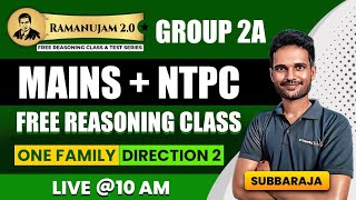 GROUP 2A MAINS + NTPC | DIRECTION - 2 | SUBBA RAJA