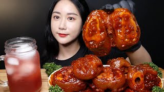 ASMR 매운 우족찜 먹방 [SPICY BRAISED BEEF FEET] 辛い牛足 เท้าวัว Real Sound MUKBANG