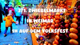 Zwiebelkunst \u0026 Thüringer Spezialitäten: Highlights vom Weimarer Zwiebelmarkt 2024 🍂🌿 | Walking Tour