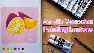 TURNER ACRYL GOUACHE | Acrylic Gouache | Lemon Painting