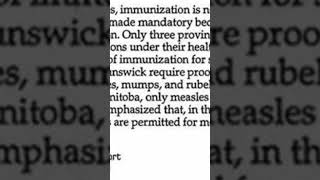 immunization in Canada