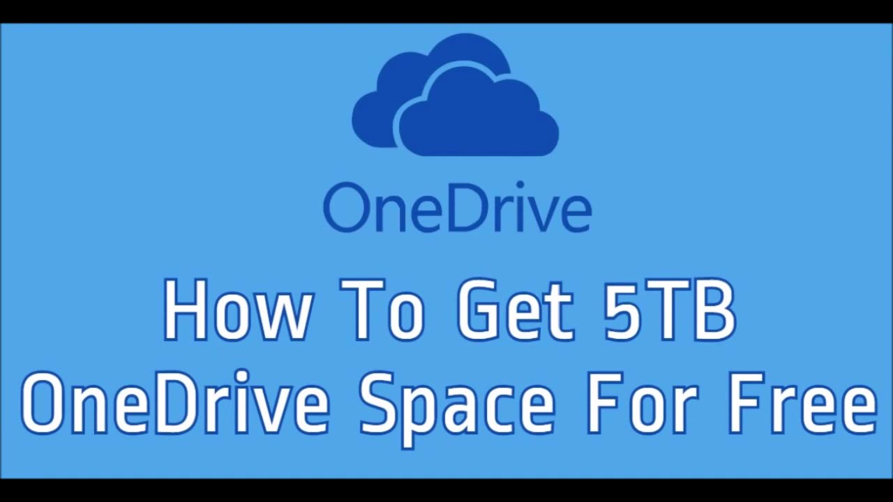 How To Get 5TB Onedrive Space/storage For FREE - YouTube