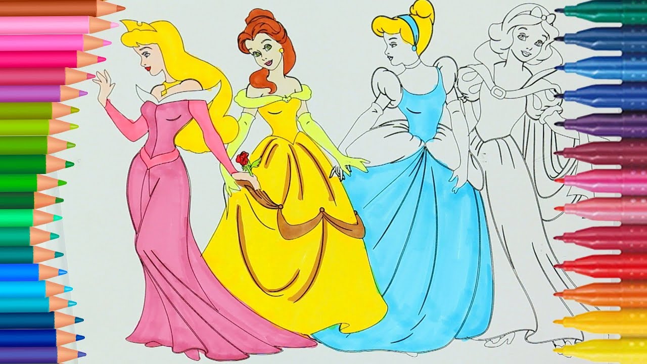 Princesas De Pintar Cómo Dibujar Y Colorear Dibujos Para Colorear