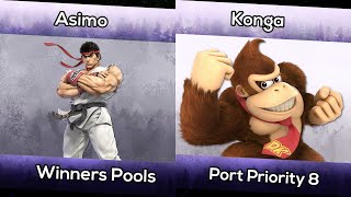 Asimo (Ryu) vs Konga (Donkey Kong) - Winners Pools - Port Priority 8