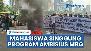 Demo Bakar Ban saat Aksi Indonesia Gelap, Mahasiswa Singgung IKN Mangkrak dan Program Ambisius MBG