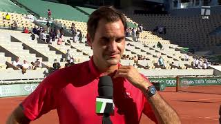 Roger Federer: 2021 Roland Garros First Round Win Interview