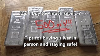 I bought a lot of big Silver bars......