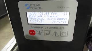 11 kw Polar Power DC Generator SN 010720160403 Video 1 - Abraham Generator Sales Co.