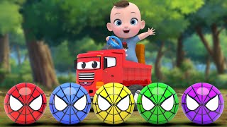 Finger Family Kids Song! | Color Spider Man Balls Nursery Rhymes Kindergarten | Baby & Kids Songs