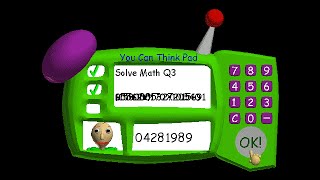 Baldi's Basics Classic Remastered showing secret codes(+all items) and what they do