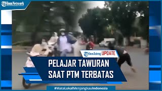 Viral Pelajar Tawuran Saat PTM Terbatas Macetkan Jalan