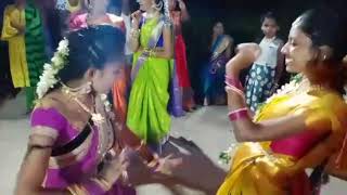 on bulayi celebrations . the energitic performance of both girls in jendaguda village